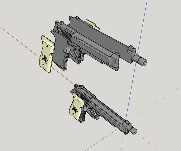 Dstar Arms - Cutlass Berreta M9 1/12th Scale Pistols