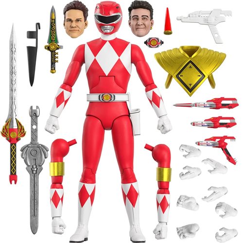 Super7 Mighty Morphin Power Rangers Ultimates! W2 Red Ranger