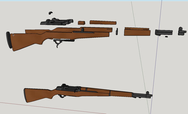 Dstar Arms - M1 Garand 1/12th Scale Rifle