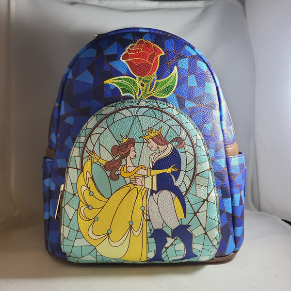 Beauty and the Beast Stained-Glass Window Mini-Backpack - Entertainment  Earth Exclusive