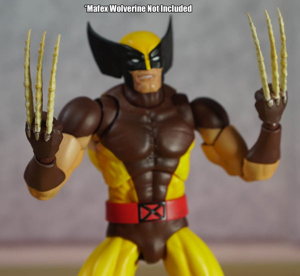 Pre-Order Custom Bone Claws (Brown) for Mafex Wolverine