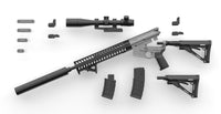 TOMYTEC's Little Armory (LADF24) Girls' Frontline ST AR-15 Type 1/12 Plastic Model Kit