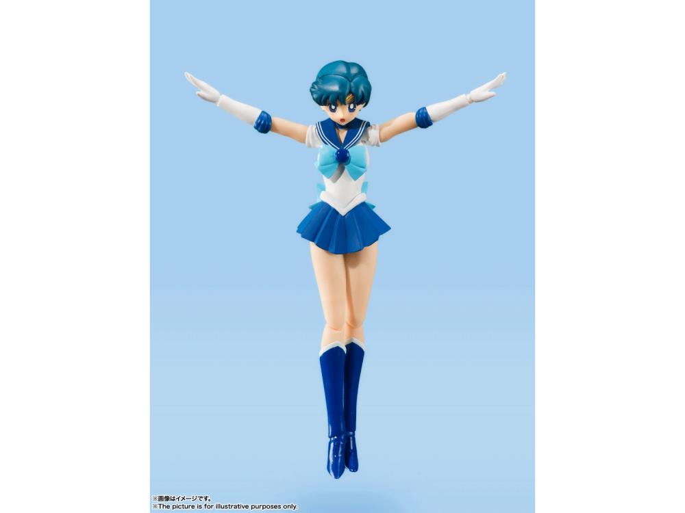 S.H. Figuarts Sailor Mercury (Animation Color Edition) from Sailor Moo ...